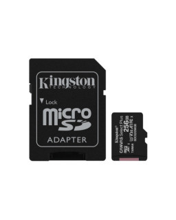 Kingston 256GB Canvas Select Plus Micro SDXC Card with SD Adapter, UHS-I Class 10, U3, A1 App Performance, 100MB/s