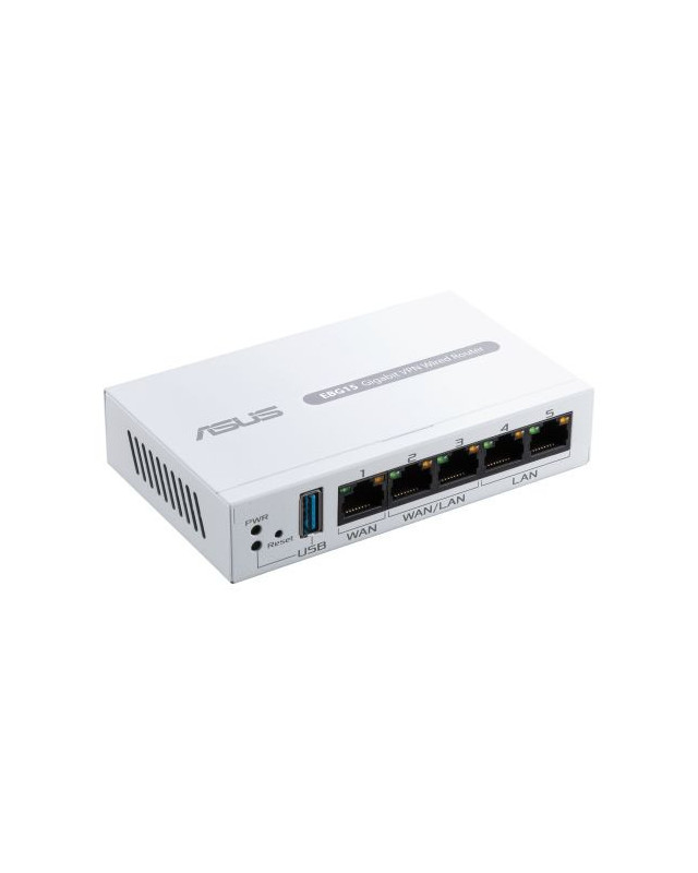 Asus (ExpertWiFi EBG15) Gigabit VPN Wired Router, Up to 3x WAN, USB, IPS Intrusion Prevention, Layer 7 Firewall, Centralised Management