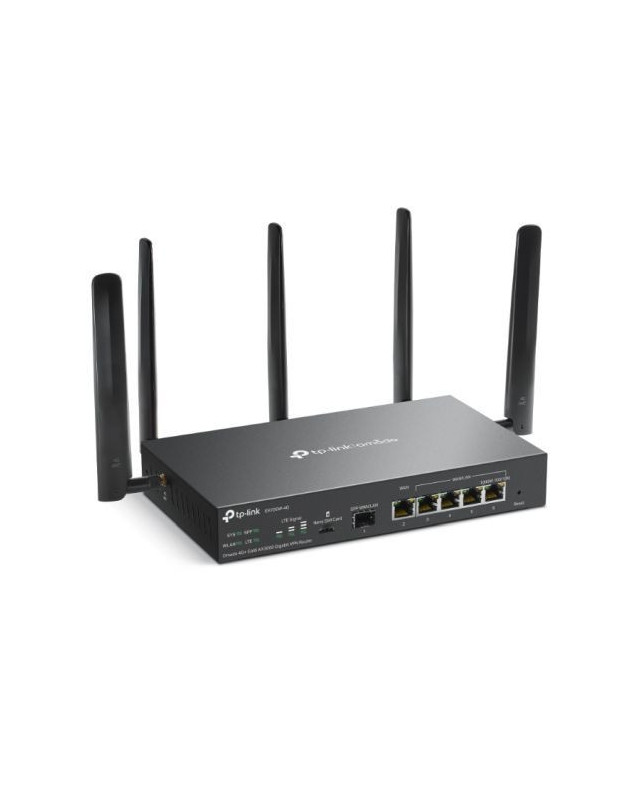 TP-LINK (ER706W-4G) Omada 4G+ Cat6 Dual Band AX3000 VPN Router, 6x GB Ports, Omada Mesh, High-Security VPN