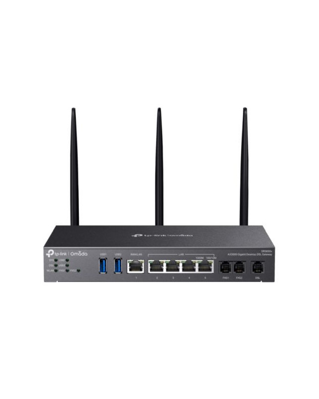 TP-LINK (DR3650v) Omada AX3000 Wi-Fi 6 Gigabit Desktop DSL Gateway, Dual Band, VDSL2 35b, USB 3.0, VoIP Support, Centralized Management, Mesh Technology