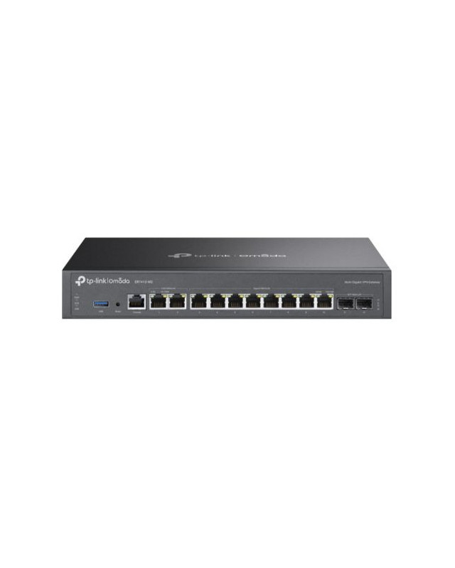 TP-LINK (ER7412-M2) Omada Multi-Gigabit VPN Router, Quad-Core CPU, 2x 2.5G WAN/LAN, 2x GB SFP, 8x GB RJ45, USB 3.0