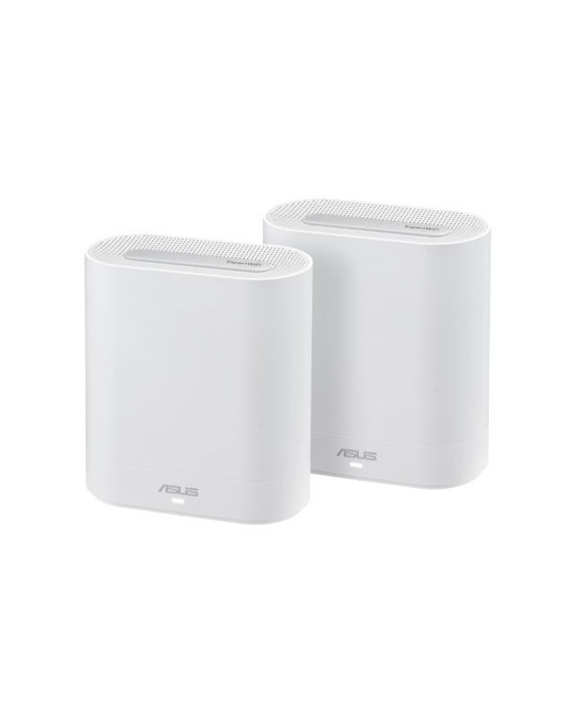 Asus (ExpertWiFi EBM68) AX7800 Tri-Band Wi-Fi 6 Business Mesh System, 2 Pack, Guest Networks, Commercial Grade Security, White
