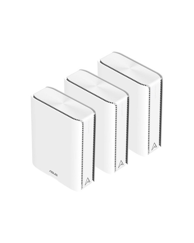 Asus (ZenWiFi BQ16) BE25000 Quad Band Wi-Fi 7 Mesh Routers, 3 Pack, Up to 8,000 sq.ft, 2x 10G Ports, USB, VPN, multi-SSID