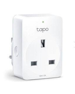 TP-LINK (TAPO P100) Mini Smart Wi-Fi Socket, Remote Access, Scheduling, Away Mode, Voice Control