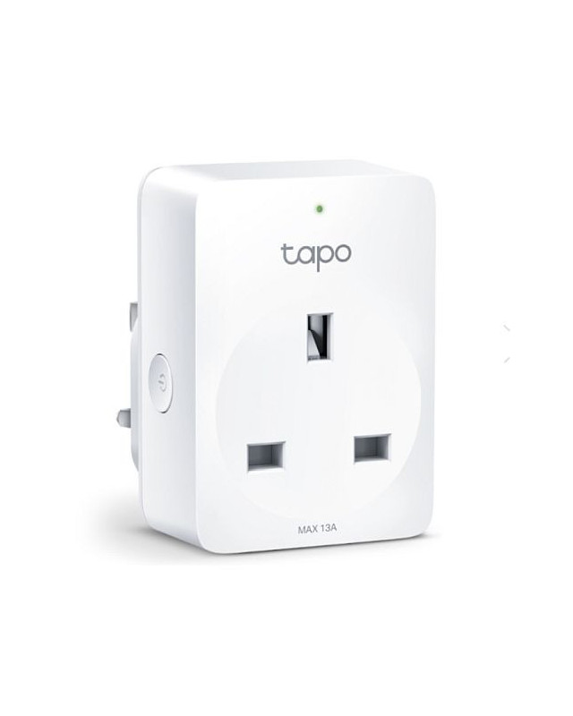 TP-LINK (TAPO P100) Mini Smart Wi-Fi Socket, Remote Access, Scheduling, Away Mode, Voice Control