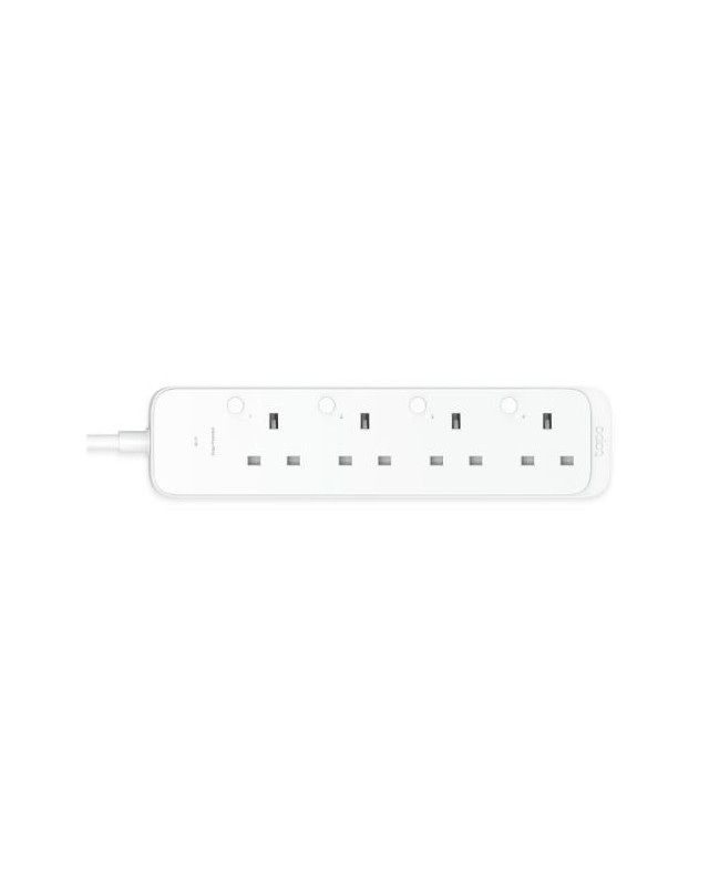 TP-LINK (TAPO P304M) Smart Wi-Fi Power Strip, 4 Outlets, App/Voice Control, Surge Protection, Energy Monitoring, Matter Certified