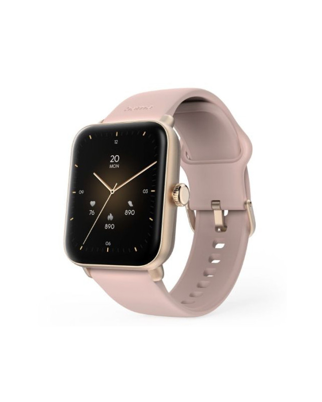 Hama 6010 Fitness Tracker Smart Watch, 1.65" LCD Touch Screen, Waterproof, Built-In GPS, Hands-Free Calling, Rose Gold
