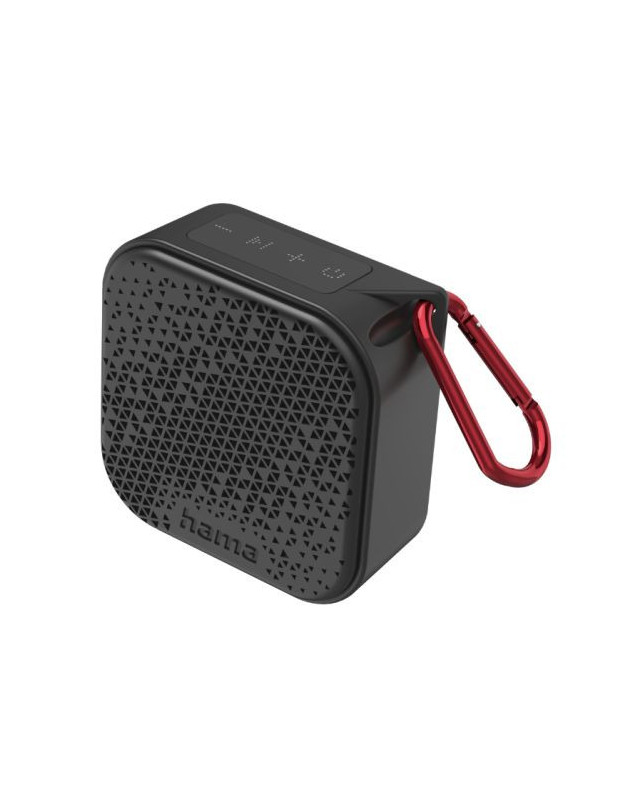 Hama Pocket 3.0 Bluetooth/3.5mm Jack 3.5W Portable Loudspeaker, 1050mAh Battery, IP67 Waterproof, Carabiner