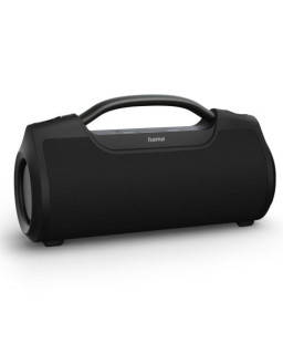 Hama SoundBarrel Bluetooth/3.5mm Jack 60W Portable Loudspeaker/Powerbank, 3600mAh Battery, IPX6 Waterproof, Hands-Free Facility, Black