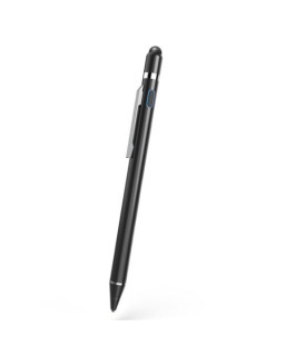 Hama Pro Tablet Stylus, 1.5mm Ultra-Fine Tip, High Precision, Rubber Tip, 18 Hours Battery