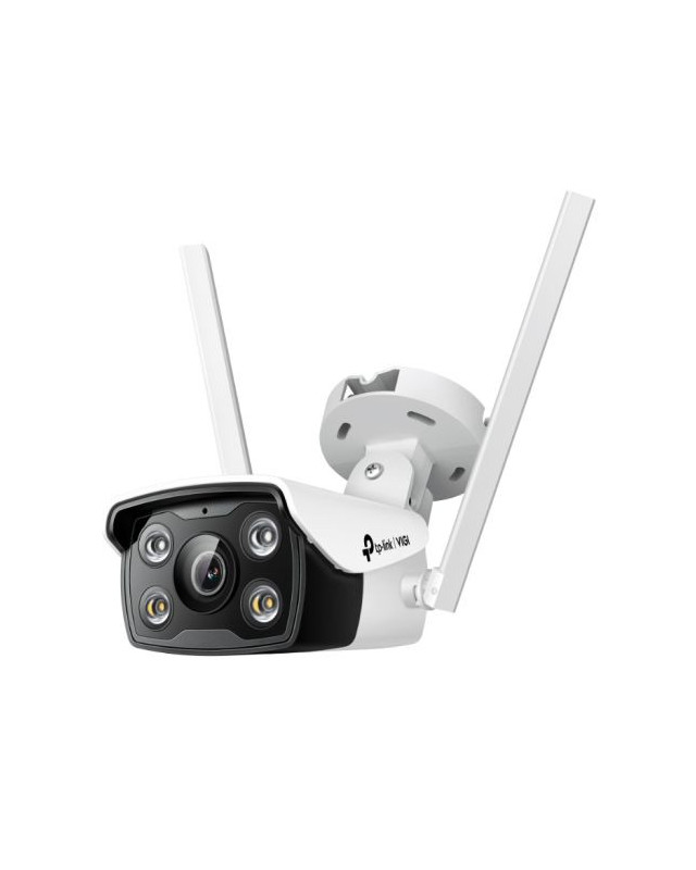 TP-LINK (VIGI C340-W 4MM) 4MP Outdoor Full-Colour Wi-Fi Bullet Network Camera w/ 4mm Lens, Spotlight LEDs, Smart Detection, Two-Way Audio, H.265+