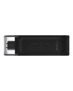 Kingston 64GB DataTraveler 70 USB 3.2 Gen1 Type-C Memory Pen, Cap