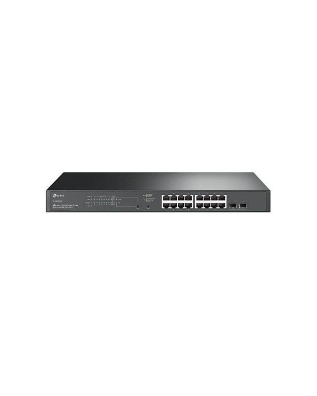 TP-LINK (SG2218P) JetStream 18-Port Gigabit Smart Switch w/ 16-Port PoE+, 2x SFP, IPv6, Centralised Management