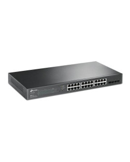 TP-LINK (SG2428P) JetStream 28-Port Gigabit Smart Switch with 24-Port PoE+, 4 GB SFP Slots, Rackmountable