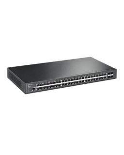 TP-LINK (SG3452) JetStream 48-Port Gigabit L2 Managed Network Switch with 4 SFP Slots, L2/L3/L4 QoS, Fanless, Rackmountable