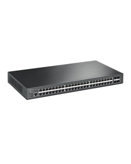 TP-LINK (SG3452X) JetStream 48-Port Gigabit L2+ Managed Switch with 10GE 4 SFP+ Slots, L2/L3/L4 QoS, Fanless, Rackmountable