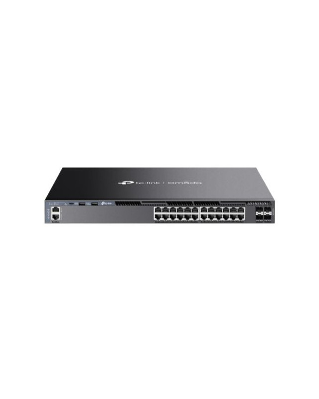 TP-LINK (SG6428X) Omada 24-Port Gigabit Stackable L3 Managed Switch with 4x 10G SFP+ Slots, USB