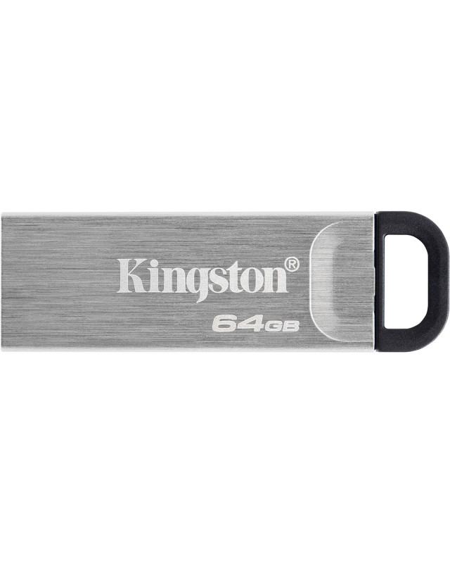 Kingston 64GB DataTraveler Kyson USB 3.2 Gen1 Memory Pen, Metal Capless Design, R/W 200/60 MB/s