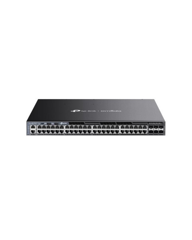 TP-LINK (SG6654XHP) Omada 48-Port Gigabit Stackable L3 Managed PoE+ Switch with 6x 10G SFP+ Slots, USB