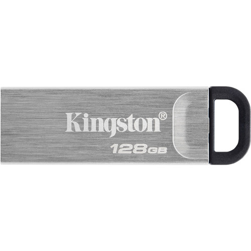 Kingston 128GB DataTraveler Kyson USB 3.2 Gen1 Memory Pen, Metal Capless Design, R/W 200/60 MB/s