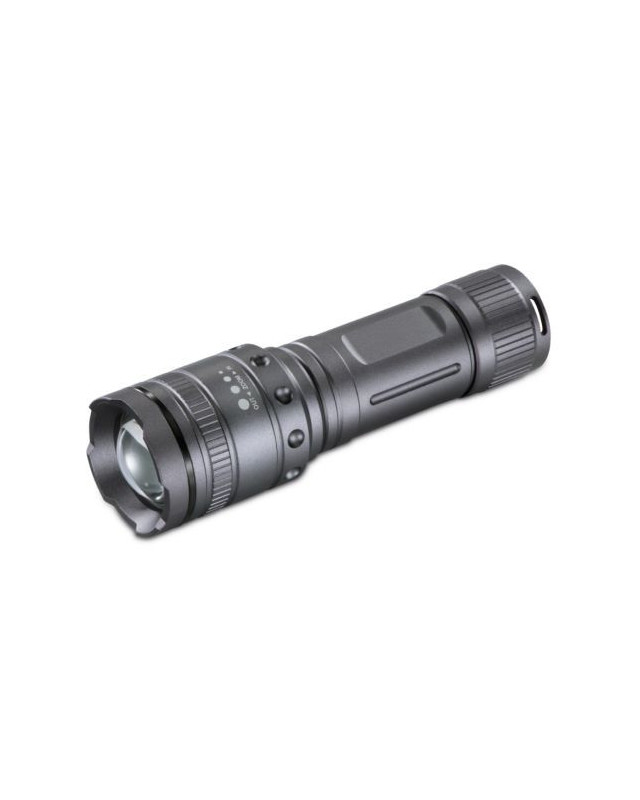Hama (Ultra Pro) 1000 Lumen LED Torch, 200m Range, Adjustable Beam Focus, Shockproof, Aluminium, Black