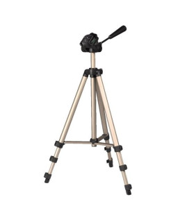 Hama (Star 75) Camera Tripod, 3D Tilt Head, 125cm Max Height, 6.4mm Thread, Quick-Release Plate, Spirit Level, Bag