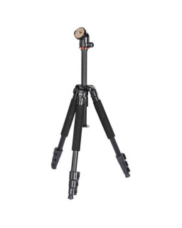 Hama (Traveller 117 Ball) Compact Camera Tripod, 3-Way Ball Head, 117cm Max Height, 6.4mm Thread, Bag