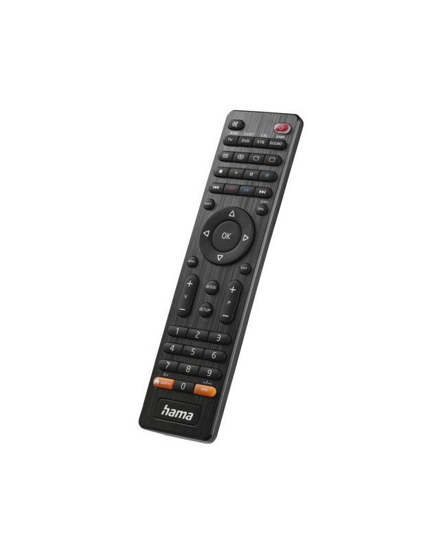 Hama Universal IR Remote Control for Over 1,000 Devices, Control 8 Devices, App Button, 10m Range