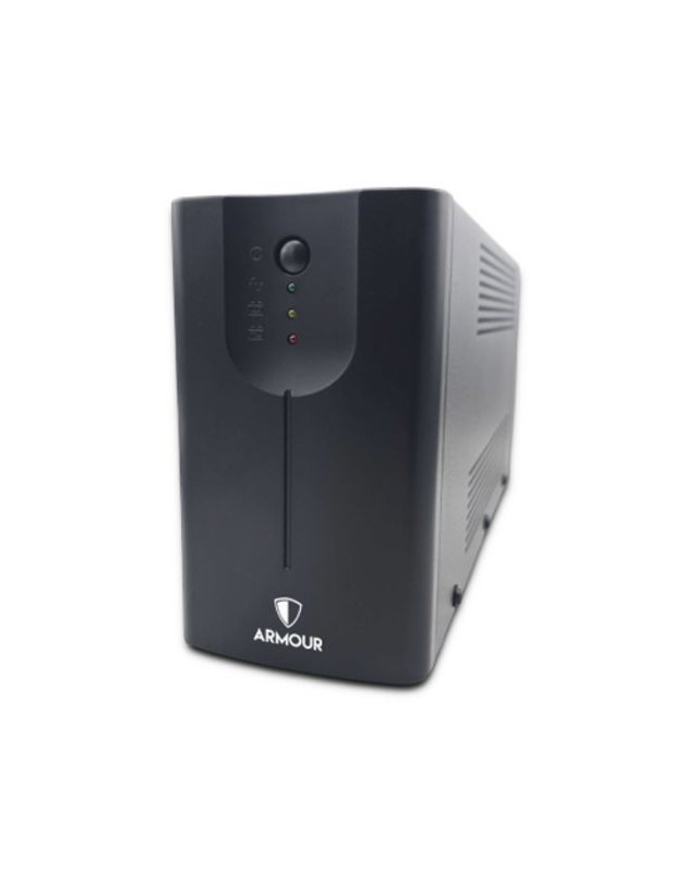 Armour 850VA UPS, 480W, LED Indicators, 2x UK Plug, 2x RJ45, USB