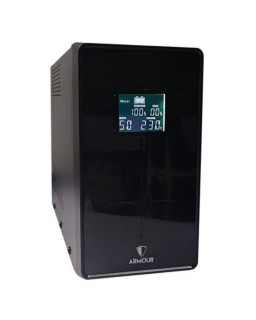 Armour 1500VA UPS, 900W, LCD Display, 3x UK Plug, 2x RJ45, 3x IEC, USB