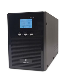 Armour 2000VA UPS, 1600W, LCD Display, 2x UK Plug, 2x RJ45, 3x IEC, USB, Brown Box