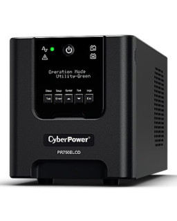 CyberPower 750VA Line Interactive Tower Pro UPS, 675W, LCD Display, 6x IEC, AVR Energy Saving, Hot-Swap Batteries
