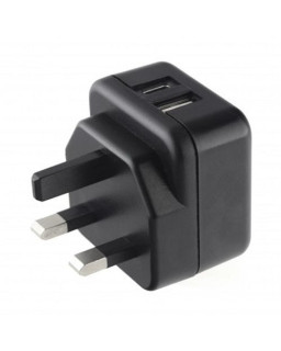 Pama 3-pin Wall Plug USB-C & USB-A Charger, 3 AMP