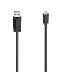 Hama USB-A to Micro USB Cable, USB 2.0, 0.75 Metre, Black