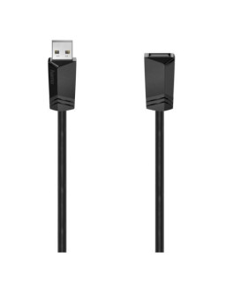 Hama USB 2.0 Extension Cable, Male to Female, 1.5 Metre, Black