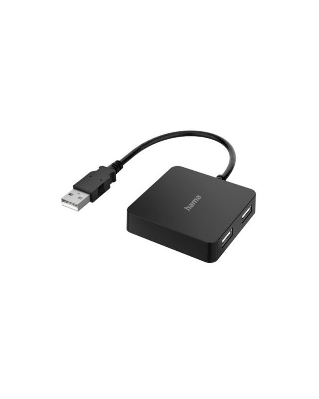 Hama External 4-Port USB 2.0 Hub, USB Powered