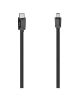Hama USB-C Male to Micro USB Male, USB 2.0, 0.75 Metre, Black