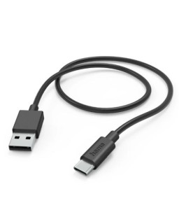 Hama USB-A to USB-C Quick Charging Cable, USB 2.0, 1 Metre, Black