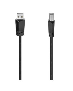 Hama USB-A to USB-B Cable, USB 2.0, 3 Metre, Black