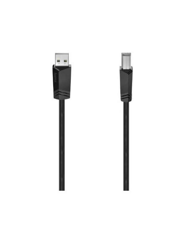 Hama USB-A to USB-B Cable, USB 2.0, 3 Metre, Black