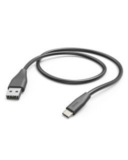 Hama USB-A to USB-C Quick Charging Cable, USB 2.0, 1.5 Metre, Black