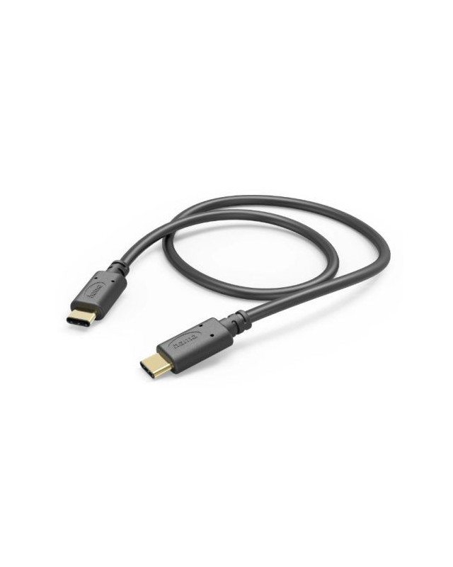 Hama USB-C to USB-C Quick Charging Cable, USB 2.0, 1 Metre, Black