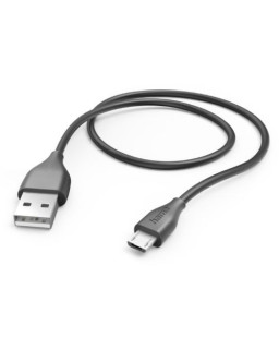 Hama USB-A to Micro USB Quick Charging Cable, USB 2.0, 1.5 Metre, Black