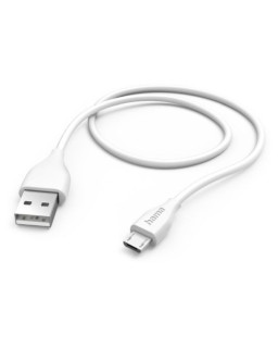 Hama USB-A to Micro USB Quick Charging Cable, USB 2.0, 1.5 Metre, White