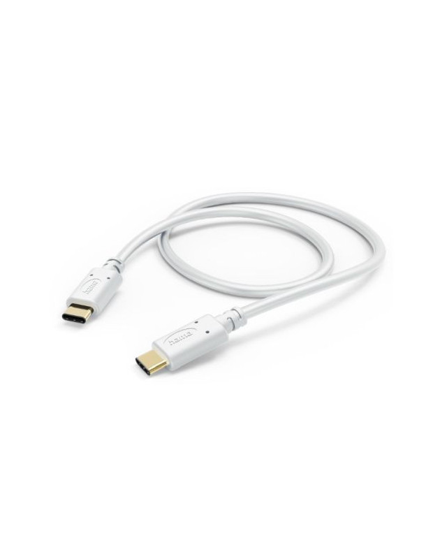 Hama USB-C to USB-C Quick Charging Cable, USB 2.0, 1.5 Metre, White