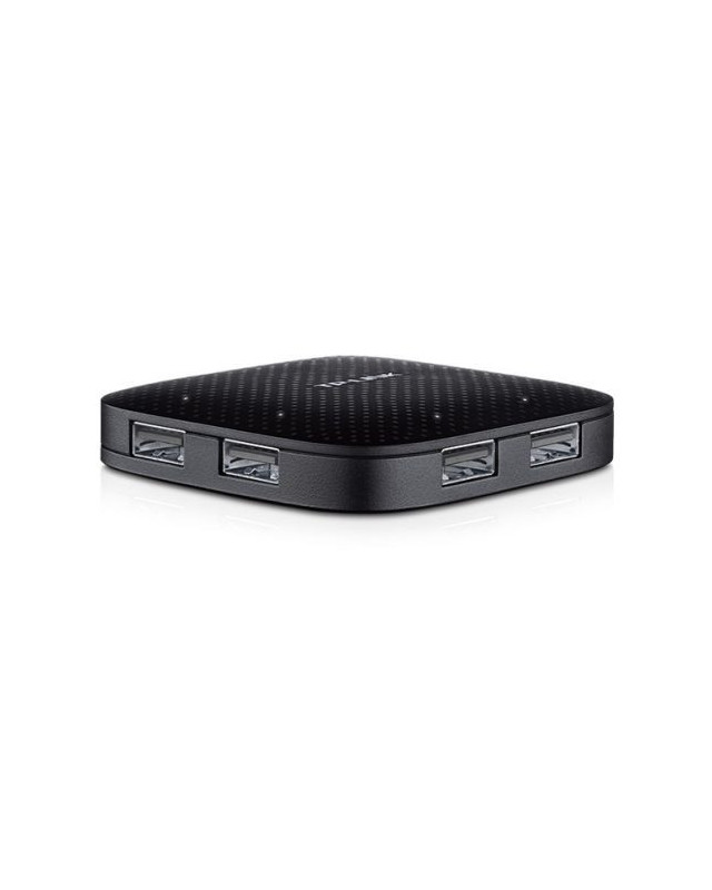 TP-LINK (UH400) Portable External 4-Port USB 3.0 Hub, Driverless, Black