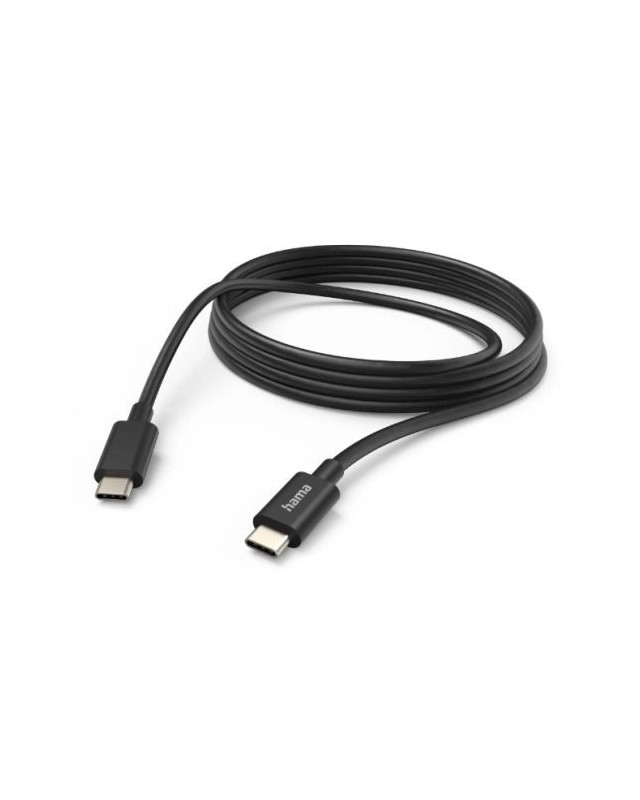 Hama USB-C to USB-C Quick Charging Cable, USB 2.0, 3 Metre, Black