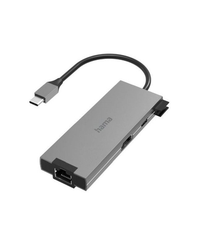 Hama 3-Port USB-C 3.2 Gen1 Hub w/ HDMI & LAN - 2x USB-A, 1x USB-C, 1x HDMI, 1x GB LAN, USB Powered