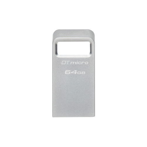 Kingston 64GB DataTraveler Micro Ultra-Small USB 3.2 Gen1 Memory Pen, Capless, Metal Casing, 200MB/s
