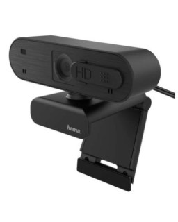 HamaC-600 Pro FHD Webcam with Mic, 1080p, 30fps, Auto-Focus, Lighting Adjustment, Stand/Clamp